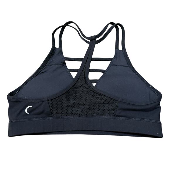 Zyia Active Black Grid T-Back Sports Bra with remoable Pads Size Medium - Picture 4 of 8